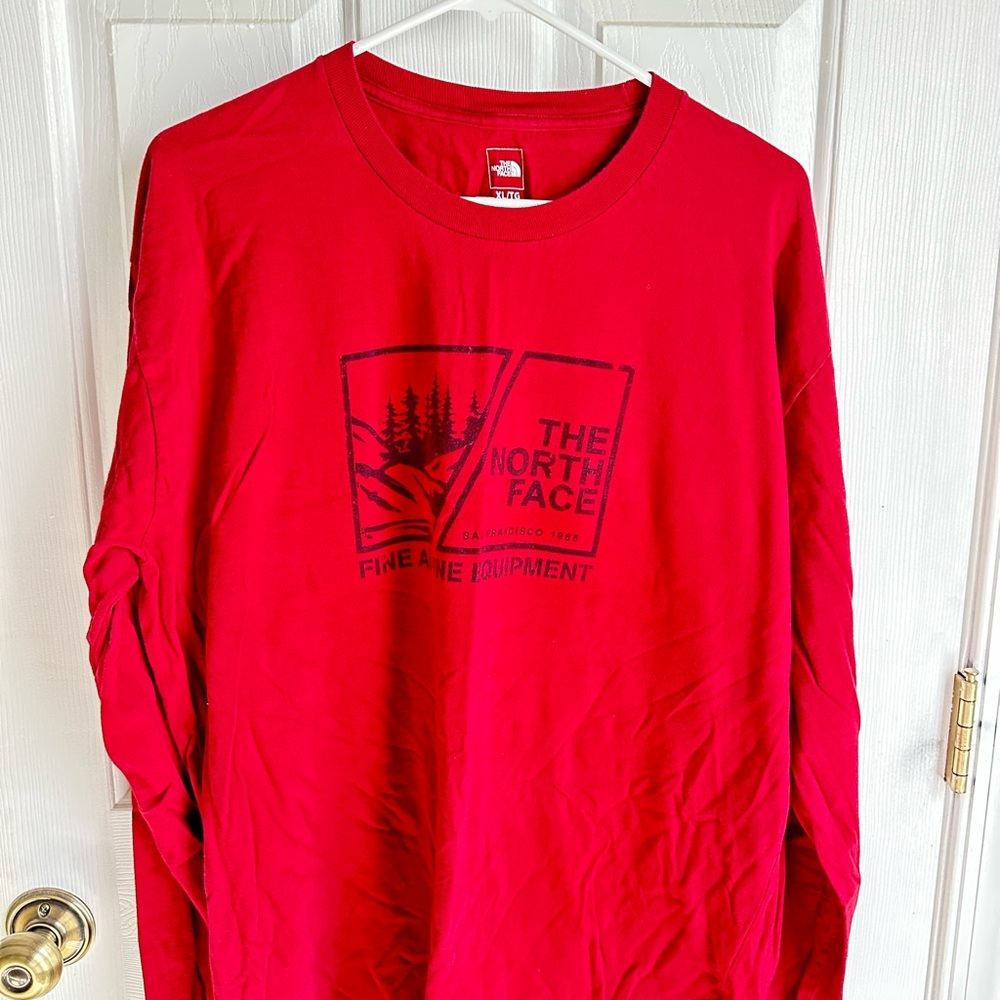 The North Face Red Crew Neck Shirt
